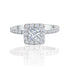 14k White Gold Princess Engagement Ring
