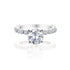 14k White Gold Round Solitaire Engagement Ring