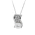 18k White Gold Italian Pearl with Cubic Necklace