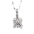 18k White Gold Three Step Necklace