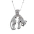 18k White Gold Wild Thing Jaguar Necklace