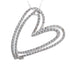 18k White Gold Lovely Heart Necklace