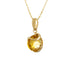 18k Yellow Gold Topaz Checked Necklace