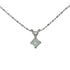18k White Gold (0.40 Ct. Tw.) Princess Diamond Drop Necklace