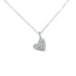 14k White Gold (0.06 Ct. Tw.) Diamond Tiny Heart Necklace
