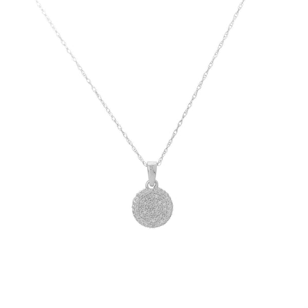 14k White Gold (0.24 Ct. Tw.) Diamond Necklace