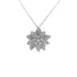 18k White Gold (1.27 Ct. Tw.) Floral Necklace