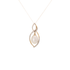 14k Two Tone (0.25 Ct. Tw.) Pearl Diamond Necklace