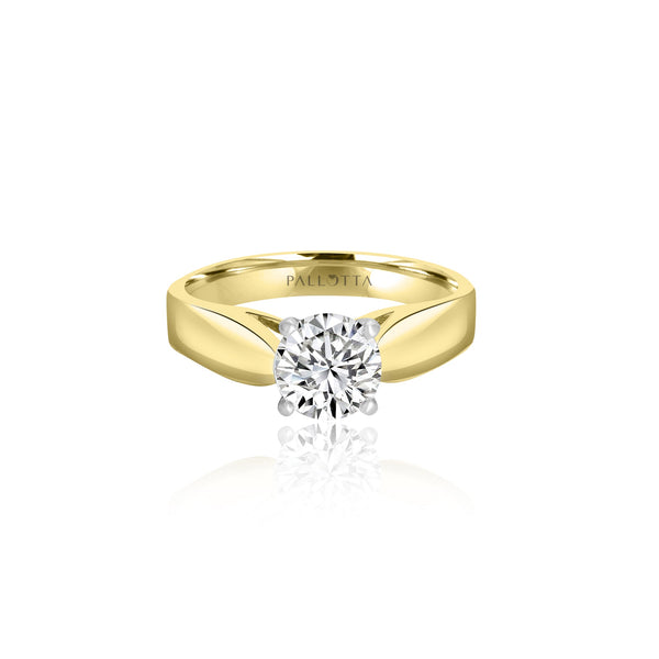 14k Yellow Gold Solitaire Engagement Ring