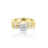 14k Yellow Gold Channel Set Engagement Ring