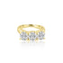 14k Yellow Gold Three Stone Engagement Ring