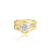 14k Yellow Gold Four Prong Solitaire Set Ring