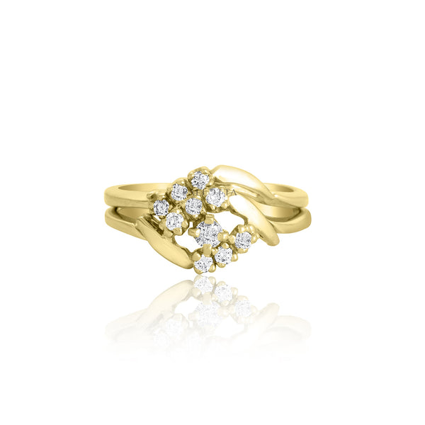 14k Yellow Gold Four Prong Solitaire (0.22 Ct. Tw) Wedding 