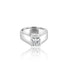 18k White Gold Princess Solitaire Engagement Ring