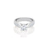 14k White Gold Channel Set Princess Engagement Ring