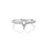 14k White Gold (0.27 Ct. Tw.) Pear Diamond Engagement Ring