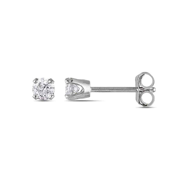 14k White Diamond Stud (0.25 Ct. Tw.) Earring