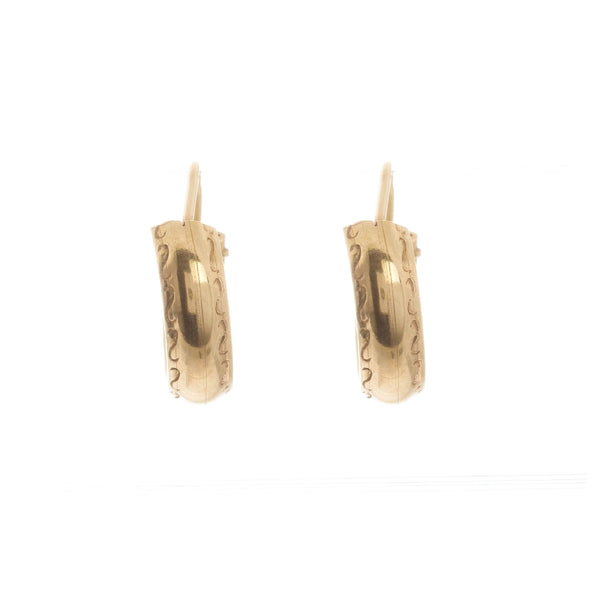 18k Yellow Gold Hoops Jenny Earrings