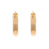 18k Yellow Gold Wide Style Hoops Zoey Earrings