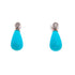 18k White Gold Coral Drop Jessica Earrings