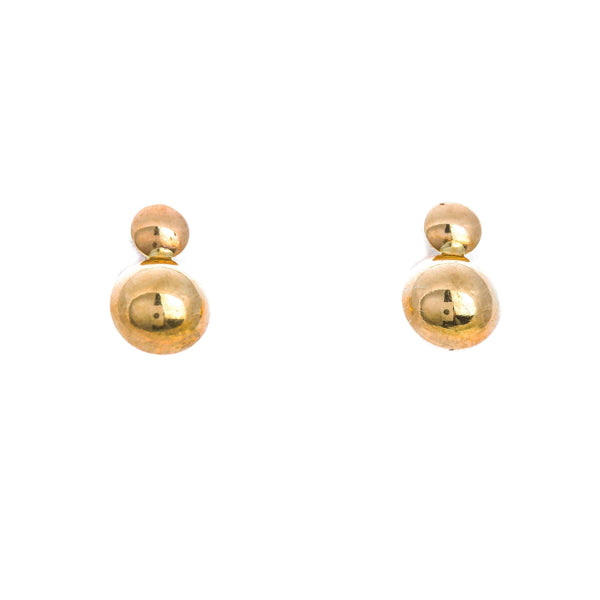 18k Yellow Gold Round Shape Kira Earrings