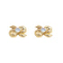 18k Yellow Gold Bow Style Cubic Itzel Earring