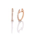 14k Rose Gold thin Hoop Earrings