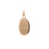 18k Yellow Gold Medallion Oval Shape Dog Tag Pendent