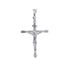 14k White Gold Crucifix Cross Charm Pendant