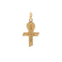 18k Yellow Gold Communion Cross Style Pendant