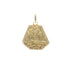 18k Yellow Gold Baptismal Carved Pendant