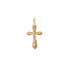 18k Yellow Gold Crucifix Jesus Pendant