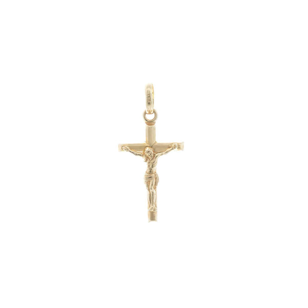 10k Yellow Gold Crucifix Cross Jesus Pendant