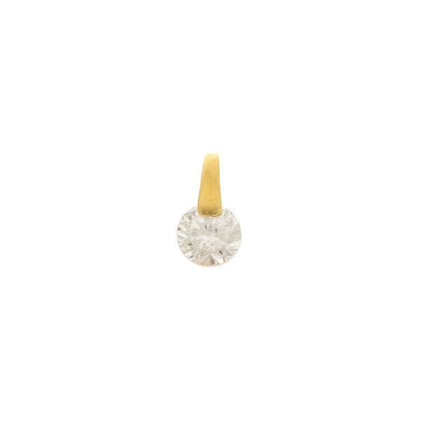 18k Yellow Gold Cubic Floating Pendant
