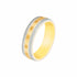 10k T-tone Carved Wedding Band (6mm)