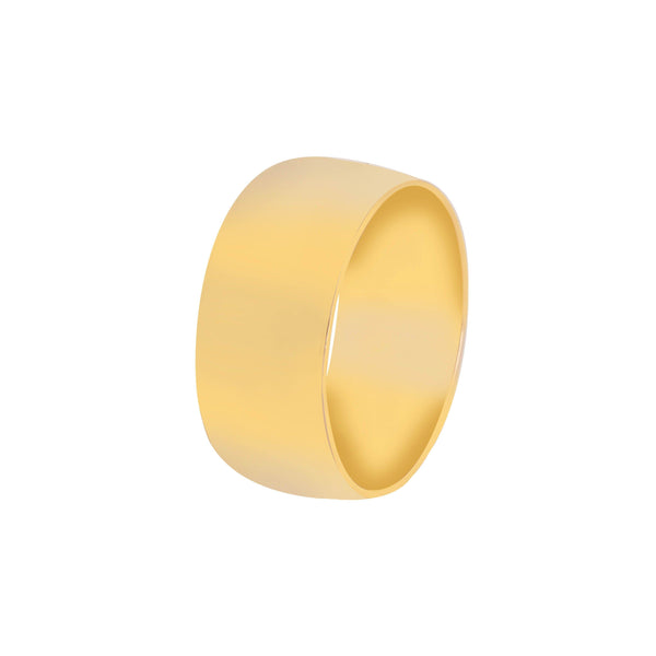 10k Yellow Gold Wide Wedding Band (9mm)