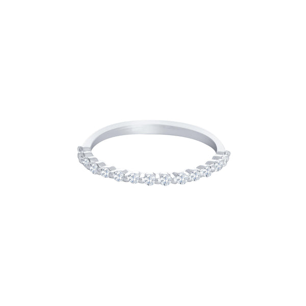 18k White Gold (0.16 Ct. Tw.) Diamond Wedding Ring
